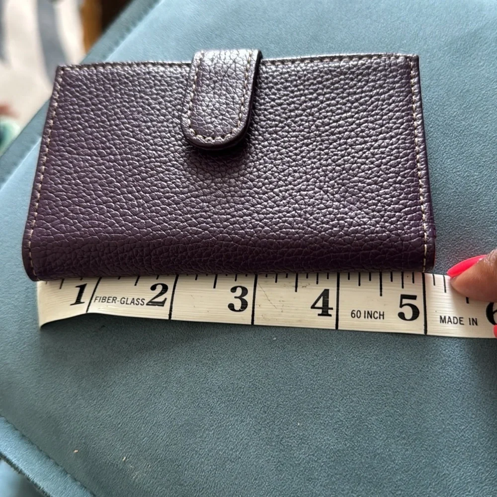 Purple Leather Wallet